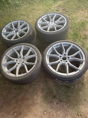 TOUREN 3501 TF01 20X10 5X120 40mm Brushed Silver Gloss set of 4