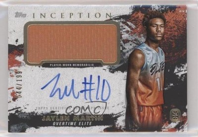 2021 Topps Inception OTE Overtime Elite Cards /199 Jaylen Martin Patch Auto 1y9