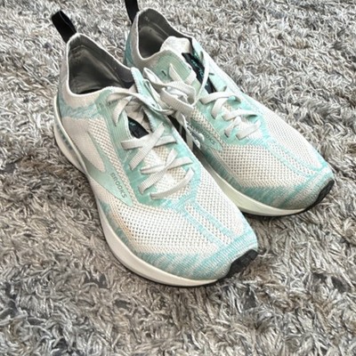 Brooks Bedlam Women's Running Shoes Mesh White Aqua Size 7.5 Breathable Comfort