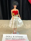 Vintage BARBIE SILKEN FLAME #977 Dress, Belt, Heels, Purse