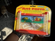 Uncle Milton's Mini Ant Farm Red Stackable Connectable New Sealed Ages 6