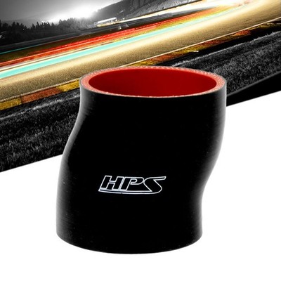 HPS 4'' (102mm) Black Silicone Offset Coupler Hose 3'' Long Intake Intercooler