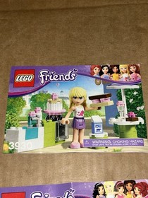 (4) Lego Friends & Mega Blocks Manual Lot Barbie, 3930, 41000, 3931
