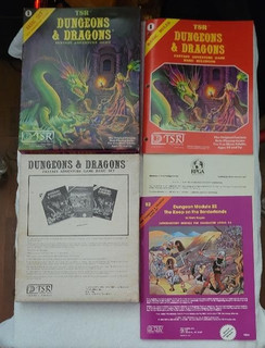 TSR Dungeons & Dragons Basic Dungeons & Dragons set 1011 Purple Box 1981