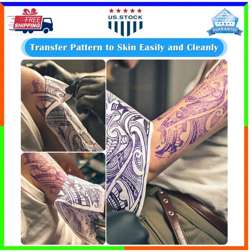 50 Sheets Tattoo Transfer Paper A4 Stencil Paper for Tattooing 8.25 x 11.75 Inch image 6