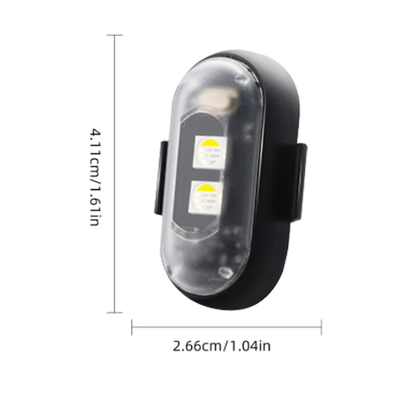 4/8 Pcs Wireless RGB LED Strobe Light W/ Remote Control For Car Bike Motorcycle - Image 2 of 4