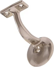 Hillman Hardware Essentials Handrail Bracket 852881 Satin Nickel Wooden Handrail