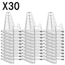 30 Pack Clear Card Stands, Arcylic Card Displ...
