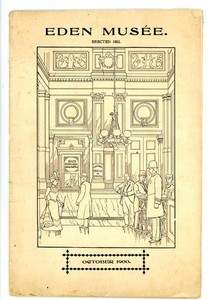 Eden Musee Catalogue October 1900 NY Wax Figures Museum Visitor Guide