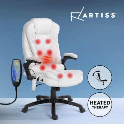 Artiss Point Massage Office Chair Computer Chairs Heated