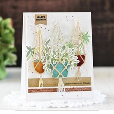 Blumenkorb Metall Stencil Cutting Dies F&uuml;r Scrapbooking Stanzschablone Karten