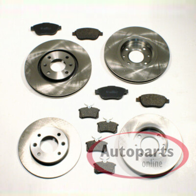 Bremsscheiben Ø 282 mm + Ø 260 mm + Bremsbeläge vorne hinten für Honda Accord VI