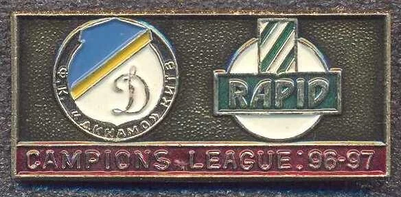Badge Dynamo Kyiv - SK Rapid Vienna - 1996-1997 Champions League #3 - Bild 1 von 1
