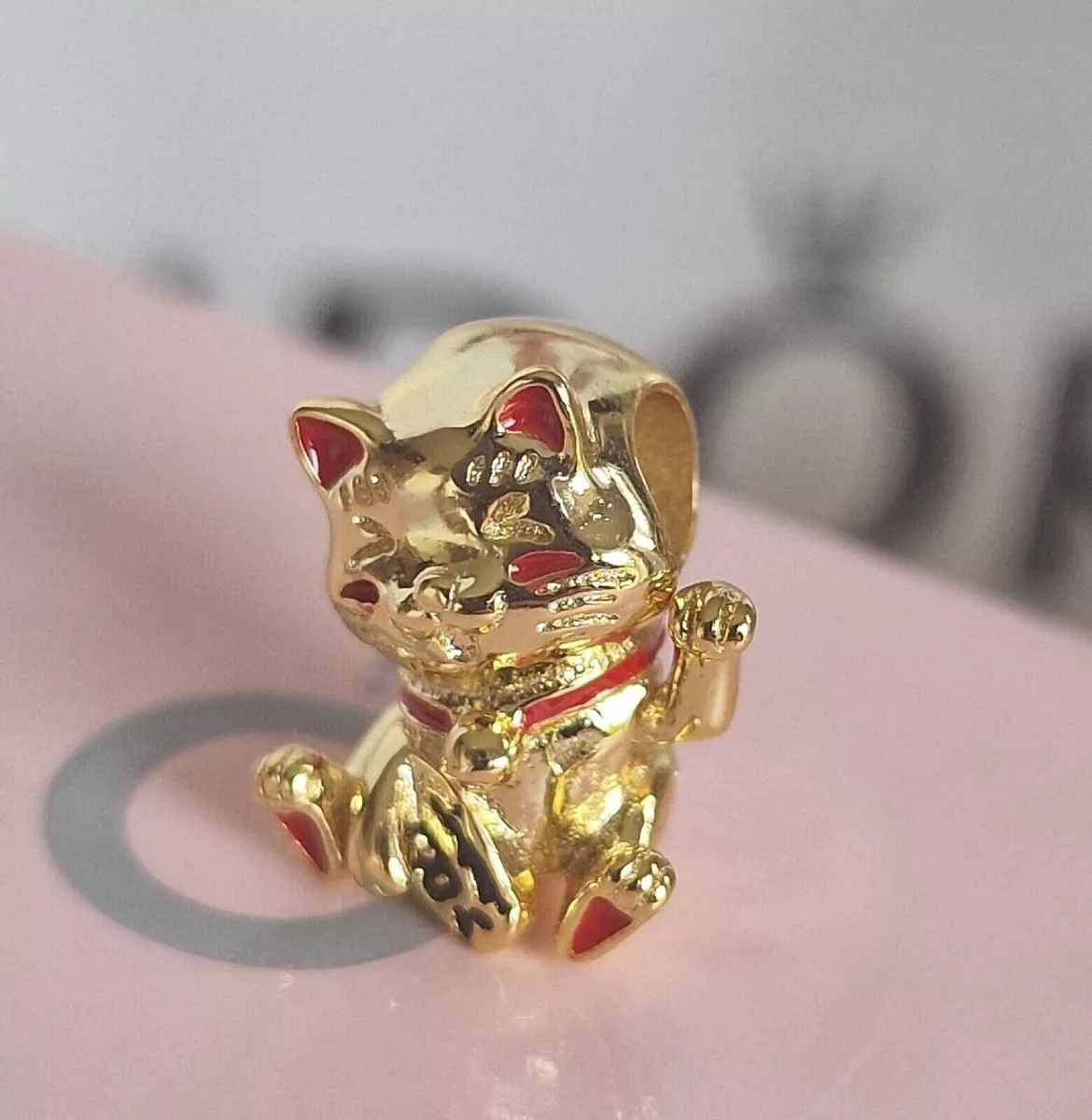 Vintage pandora cat charm sale