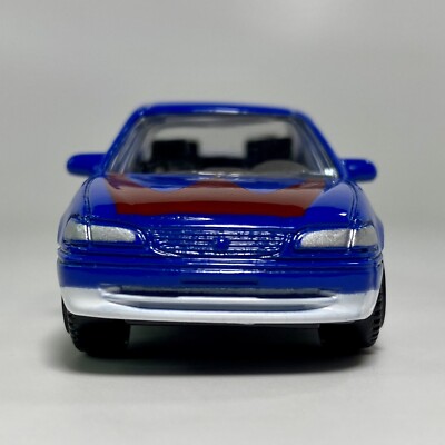 MotorMax #6014 Toyota Corolla 1:64 Diecast Car Blue-White-Red RARE