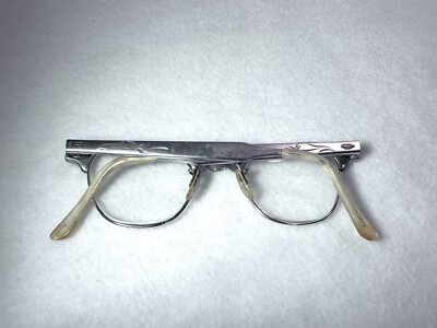 Vintage ART CRAFT CAT EYE Eye Glasses Aluminum Frame 4 1/2 - 5 3/4