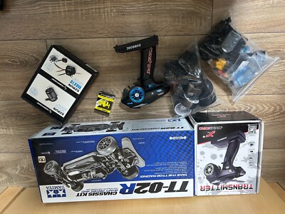 Tamiya TT-02R 1:10 RC Chassis Kit - 47326+AMG GT3 body+HOBBYWING