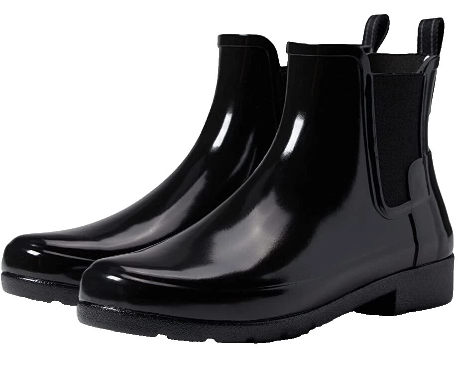 Black Striped Boots for Women