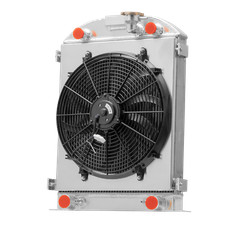 New 4 Rows Radiatorshroud Fan For 1930-1932 Ford Model Truck Flathead V8 Engine