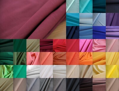 Baumwollstoff uni Meterware Popeline 100% Baumwolle Fahnentuch Ökotex 50x148cm