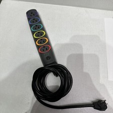 Kensington SmartSockets Color-Coded Strip Surge Protector 6 Outlets 8ft Cord