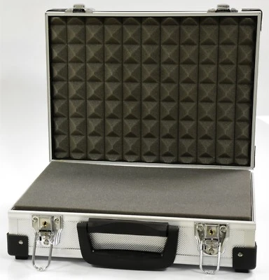 Aluminium Koffer mit Schaumstoff Werkzeugkoffer Allzweckkoffer Universalkoffer