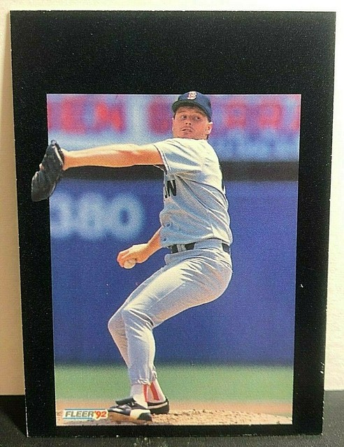 ROGER CLEMENS 1992 Fleer ERROR Missing Foil CAREER HIGHLIGHTS Card 10 