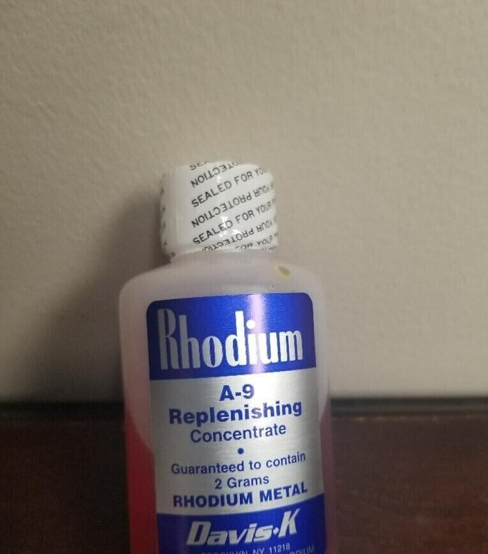 Davis-K (2 gm) Rhodium Plating Solution Replenishing Concentrate, PRICE REDUCED!