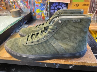 Vans Crockett High Decon Corduroy Olive Black Sz US 12 Men New Rare VN0007QVBIQ