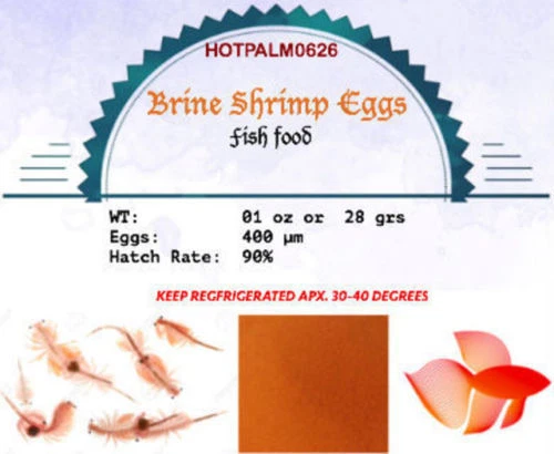 Huevos de camarón en salmuera bebé quistes de artemia 80 % tasa de eclosión 01 oz, 2 oz, 16 oz Foto 2 de 4