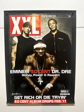 Poster: 50 Cent: Get Rich Or Die Tryin: Eminem, Dr. Dre, XXL Magazine promo (D)