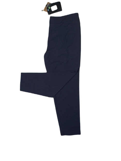 MEN'S NAVY BLUE OFFICE CASUAL PANTS VISCOSE BLEND EU 46 (W36 L26) ITALY FINISH