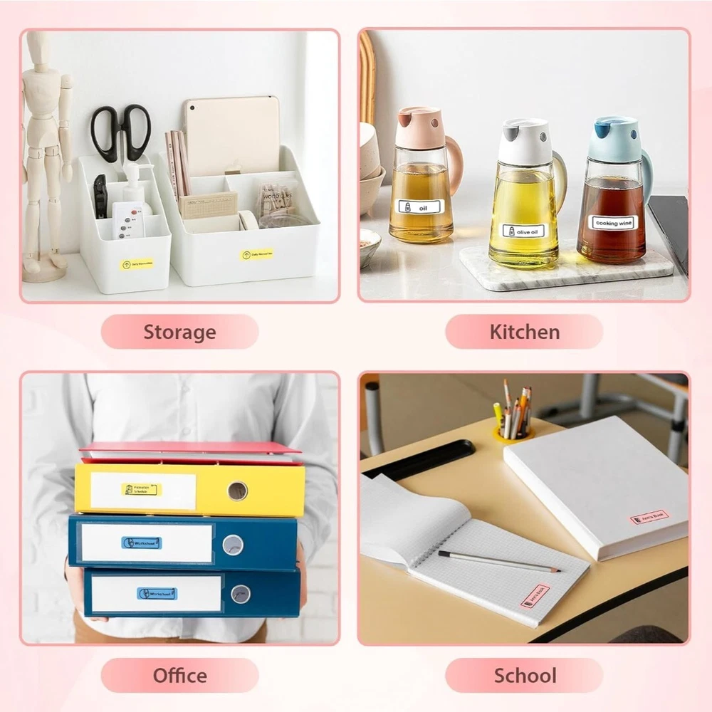 Label Maker Machine with Tape, Bluetooth Label Printer Thermal Mini Label Makers Label Maker Machine with Tape, Bluetooth Label Printer Thermal Mini Label Makers