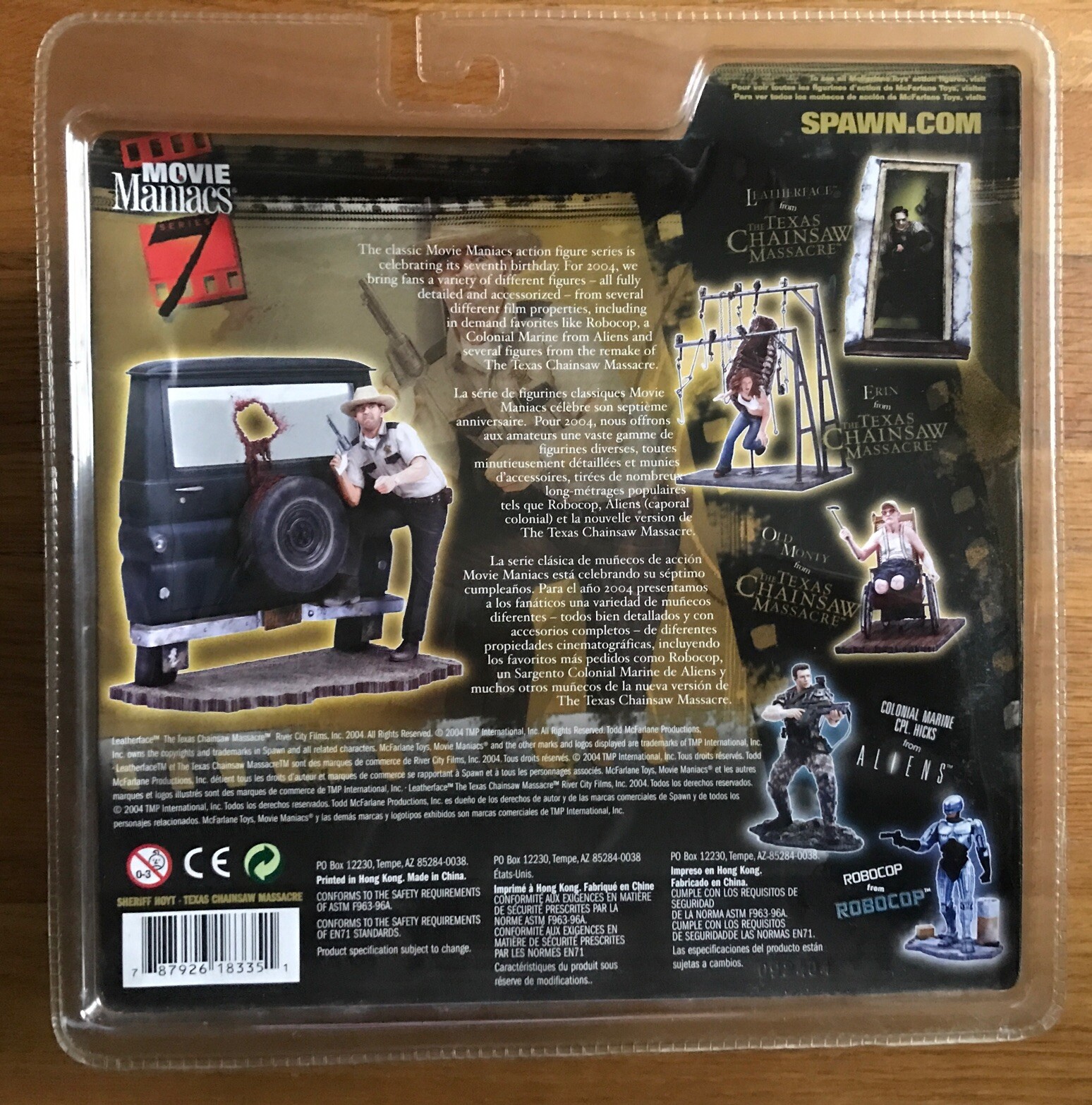 New Sealed MacFarlane Toys Texas Chainsaw Massacre Sheriff Hoyt Figure