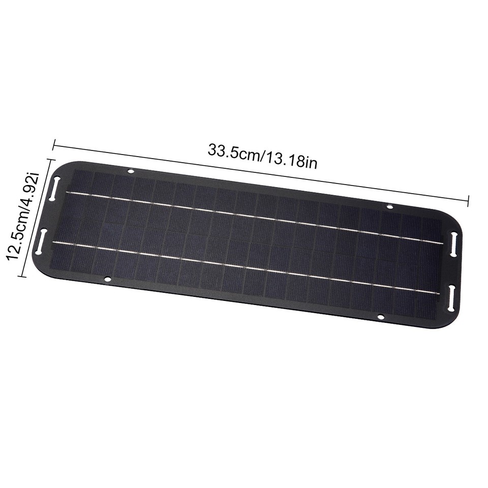 60W Solar Panel 12V Trickle Charger Battery Charger Kit Maintainer Boat ...