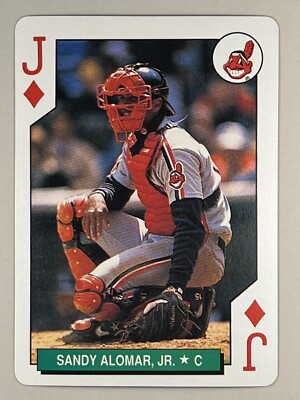 Sandy Alomar Jr. [Jack of Diamonds] 1991 U.S. Playing Cards ML All-Stars