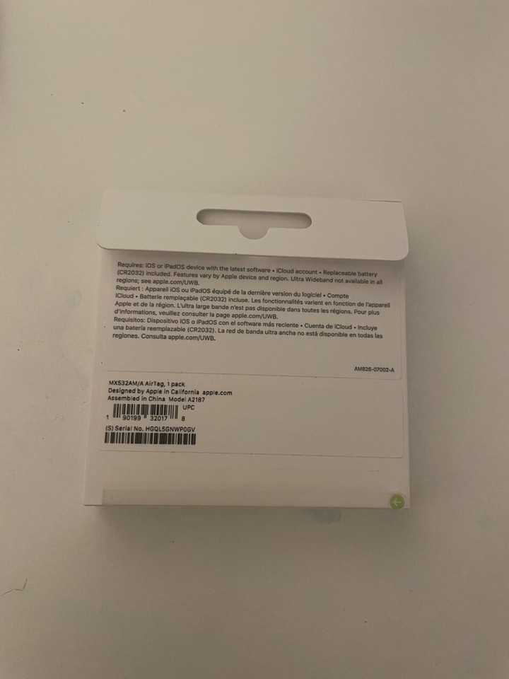 NEW Apple AirTag 1 Apple Air Tag for iPhone iPAD MX532AM/A Fast ...
