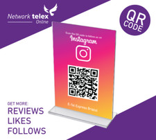 Instagram QR Code Sign, personalised Signs For Your Business