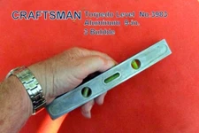 CRAFTSMAN  No. 3983   9-in . 3 Bubble   Aluminum LEVEL   In Very Good Condition