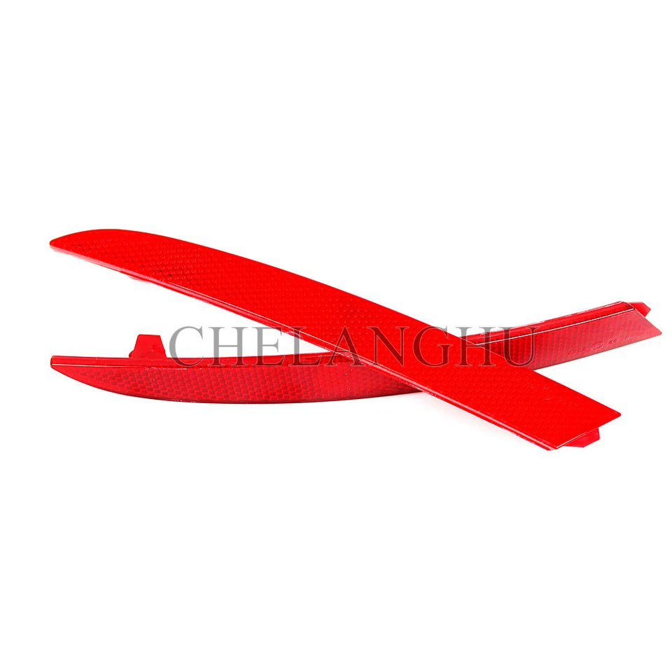 Pair Left + Right Rear Bumper Lamp Reflector For Seat Ibiza 4 Door 2009-2012 Foto 3 de 4