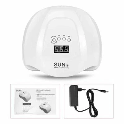 Lampada UV Led Da 54W SUN X Display Timer Sensore Ricostruzioni Unghie Fornetto