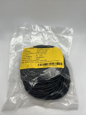233 Buna 70 NBR70 Black O-rings 72.62x3.53mm 50 Qty