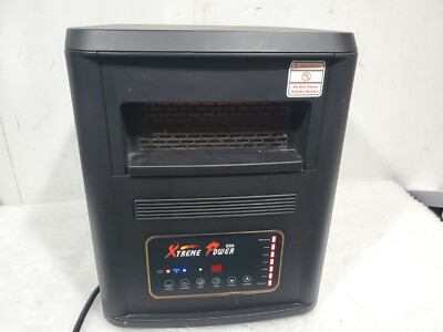 Xtreme Space Heater Large Room Heater Low Power Consumption Black 1500 Watt 