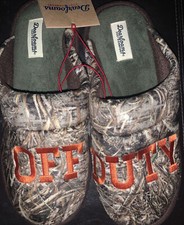 Dearfoams Mens 7-8 Camo OFF DUTY Memory Foam Slippers
