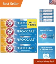 Fluoride & Baking Soda Toothpaste 6oz (4-Pack) - Mint; Plaque and Cavity Defense