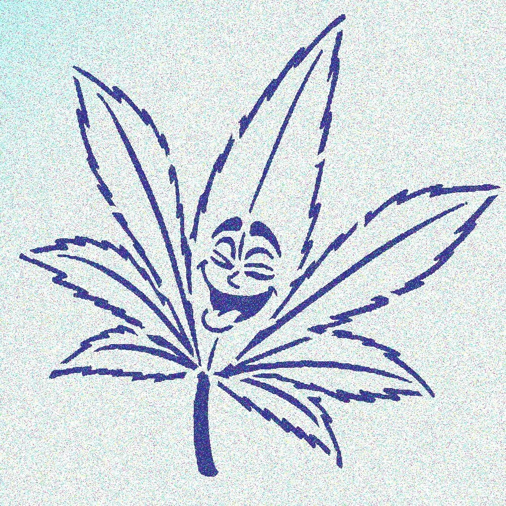 weed-leaf-stencil