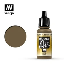 Vallejo 71323 Model Air BS Dark Earth Acrylic Paint 17ml - US
