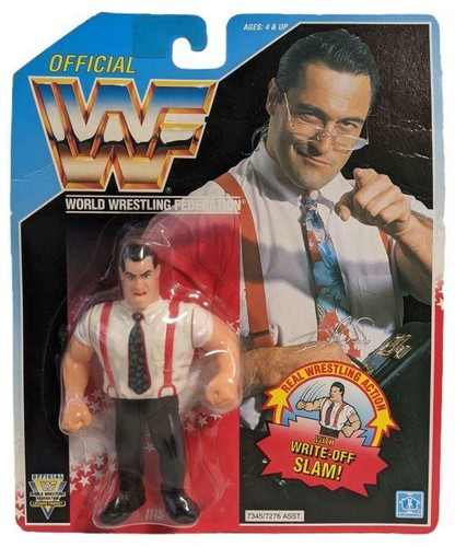 WWF Hasbro 1992 Series 5 Blue Card IRS Figure...