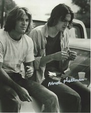 DIRECTOR MONTE HELLMAN SIGNED AUTHENTIC 'TWO-LANE BLACKTOP' 8x10 PHOTO w/COA