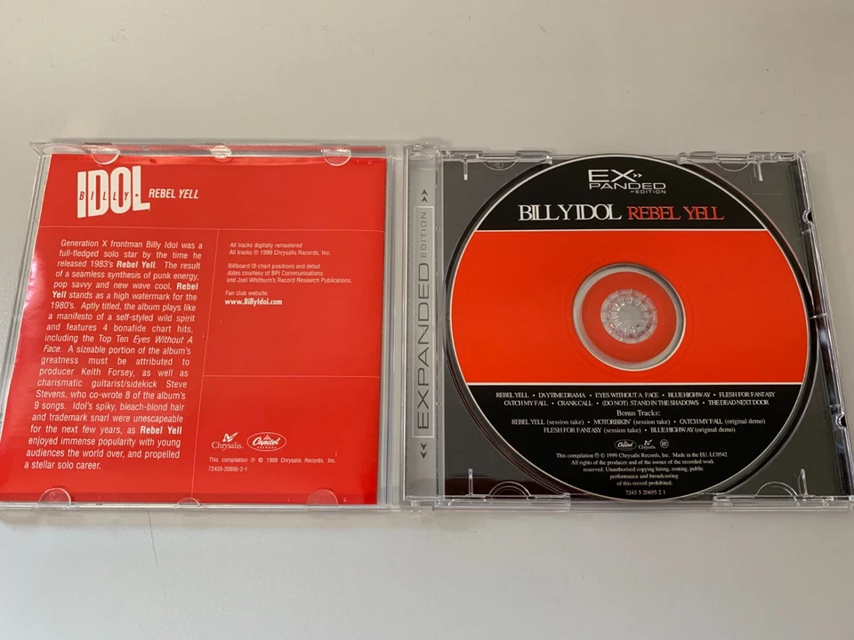 Billy Idol – Rebel Yell (Expanded Edition) - CD © 1983/99 - Bonus Tracks,Demos.. - Bild 2 von 3